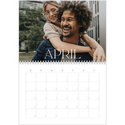 Fotokalender A4 doppelt (30 x 40 cm) — Überlebensgroß [April]