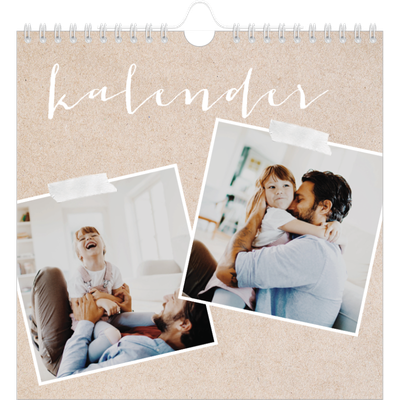 Jahreskalender Quadratisch — Scrapbook Kalender [deckblatt]