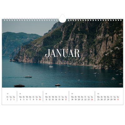 Fotokalender A3 — Endloses Entfliehen [Januar]