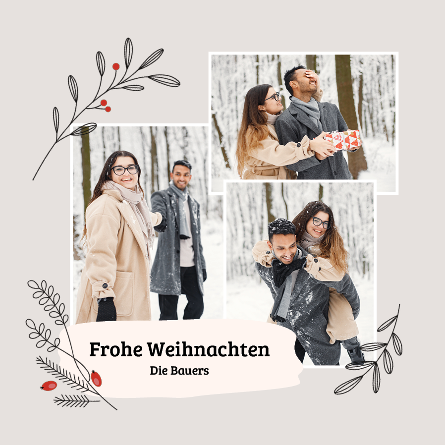 Fotokarten — Fröhliche Weihnachten