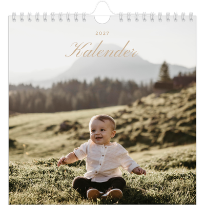 Jahreskalender Quadratisch — Eleganter Kalender [deckblatt]