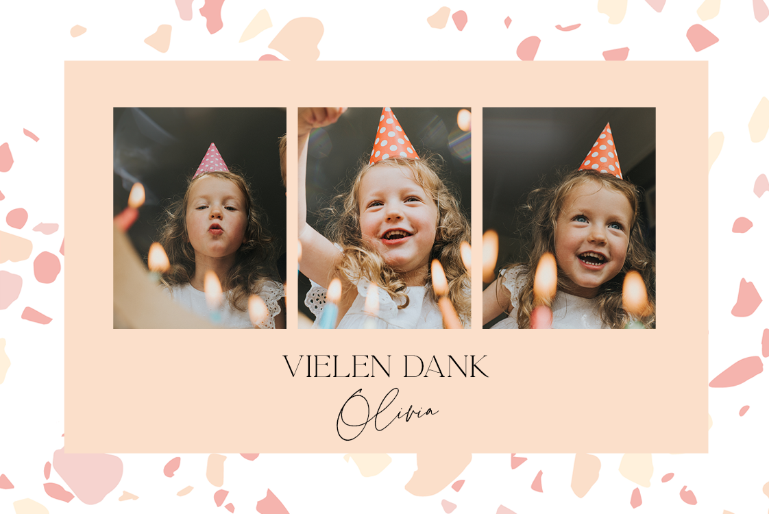 Dankeskarten — Terrazzo