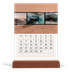 Tischkalender mit Holzfuß Hochformat  — Wanderlust [Januar]