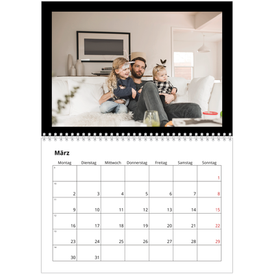 Fotokalender A4 doppelt (30 x 40 cm) — Black margin [Marsch]