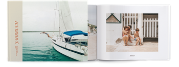 Fotobücher — Beiger Buchrücken