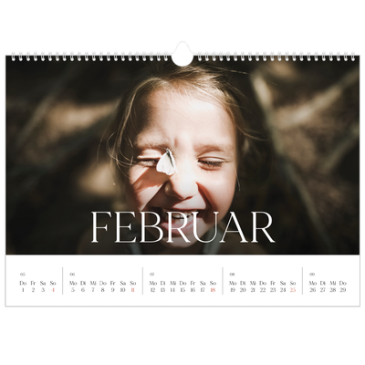 Fotokalender A3 — Zwölf große Monate [Februar]