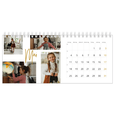 Tischkalender — Goldstift [deckblatt]