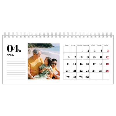 Tischkalender — Serif und Momente [April]