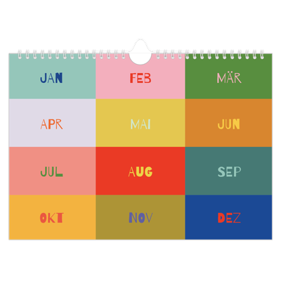 Fotokalender A4 — Farbenfroh wie du [deckblatt]