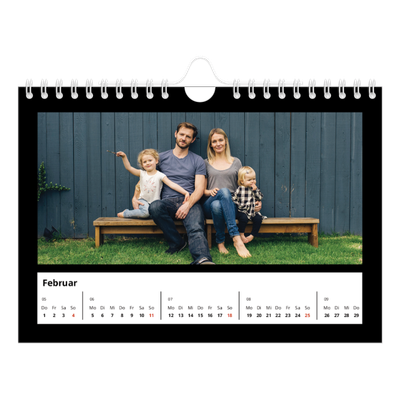 Fotokalender A5 — Black margin [Februar]