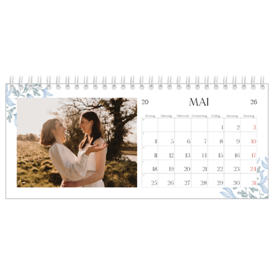 Tischkalender — Elegante Blumen [deckblatt]