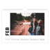 Fotokalender A4 — Weißer Rahmen [Februar]