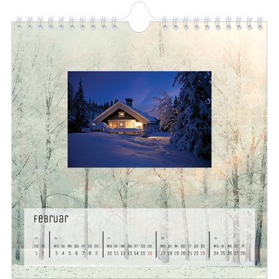 Jahreskalender Quadratisch — Mutter Natur [Februar]