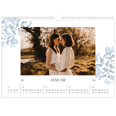Fotokalender A3 — Elegante Blumen [Januar]