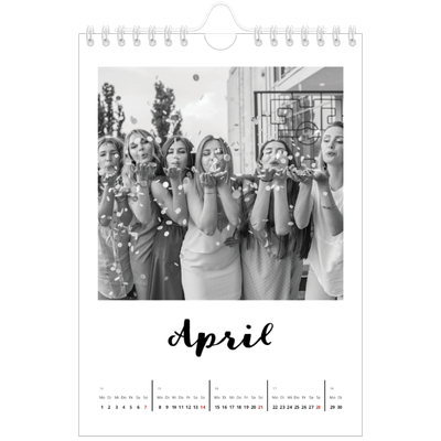 Fotokalender A5 — Handgeschrieben [April]