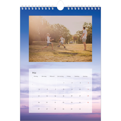 Fotokalender A4 (20 x 30 cm) — Wolkenhintergrund [deckblatt]