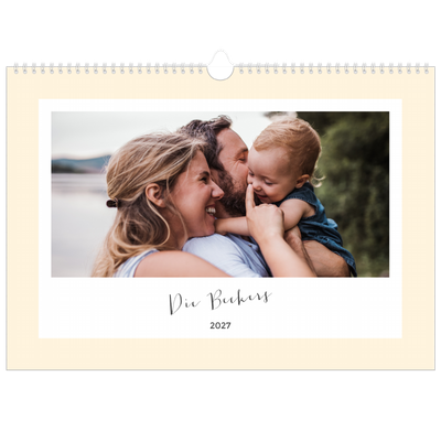 Family Planners A3 Landscape — Moderner Planer - 4-köpfige Familie [deckblatt]