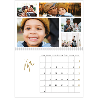 Fotokalender A4 doppelt (30 x 40 cm) — Handgeschrieben [Marsch]