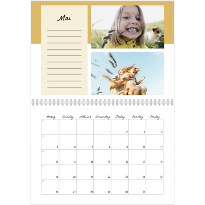 Fotokalender A4 doppelt (30 x 40 cm) — Listen Kalender [deckblatt]