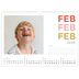 Fotokalender A3 — Bunte Schrift [Februar]