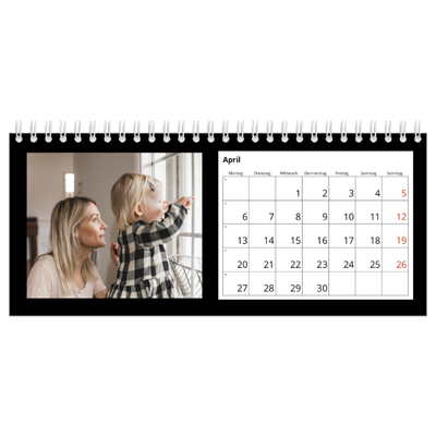 Tischkalender — Black margin [April]