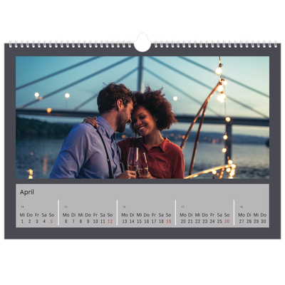 Fotokalender A3 — Farbenfroher Hintergrund [April]