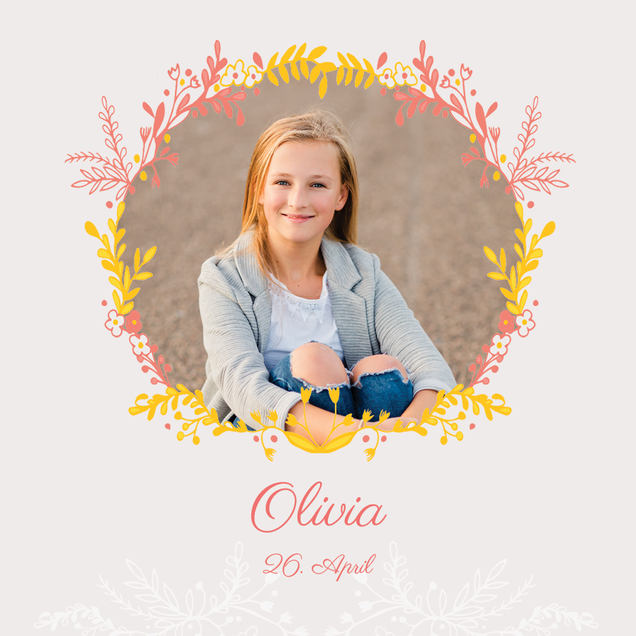 Einladungskarten — Festliche Blumen