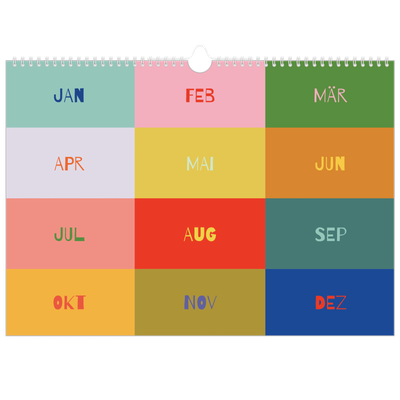 Fotokalender A3 — Farbenfroh wie du [deckblatt]