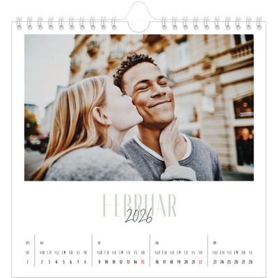 Jahreskalender Quadratisch — Een bedankje [Februar]