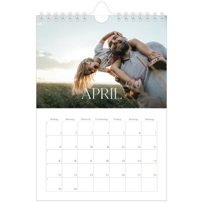 Fotokalender A5 — Zwölf große Monate [April]