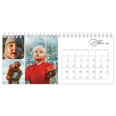 Tischkalender — Schrift und Schnappschüsse [Februar]