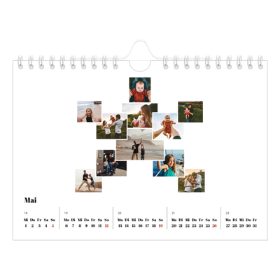 Fotokalender A5 — Collage shapes [deckblatt]