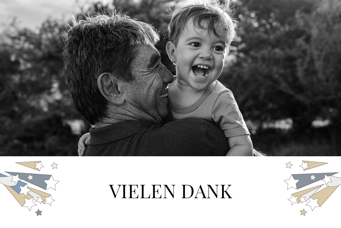 Dankeskarten — Dankeschön mit Sternen