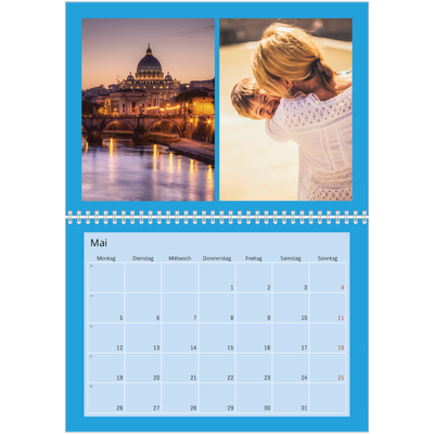 Fotokalender A4 doppelt (30 x 40 cm) — Ganzseitige Farbe [deckblatt]