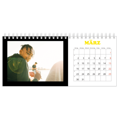 Tischkalender — Bunte Schrift [Marsch]