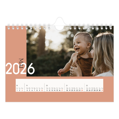 Fotokalender A5 — Überlappender Text [deckblatt]