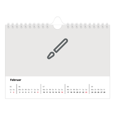 Fotokalender A5 — Gestalte deine eigenen Produkte [Februar]