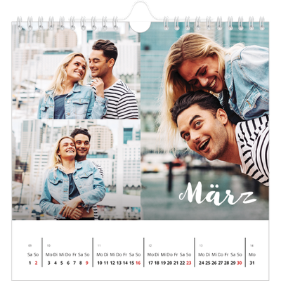 Jahreskalender Quadratisch — Monat [Marsch]