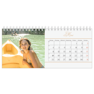 Tischkalender — Goldschrift Banner [deckblatt]