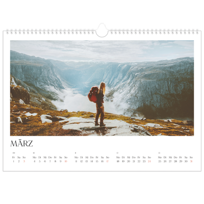Fotokalender A3 — Surfen bei Sonnenuntergang [Marsch]