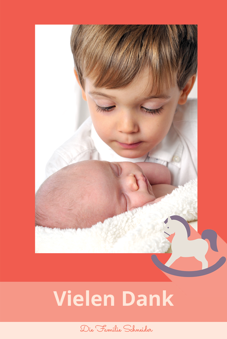 Dankeskarten — Schaukelpferd