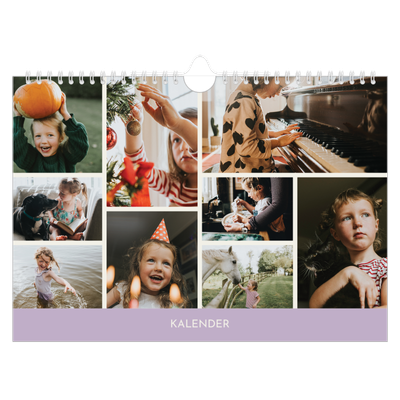 Fotokalender A4 — Pastellfarbene Monate [deckblatt]
