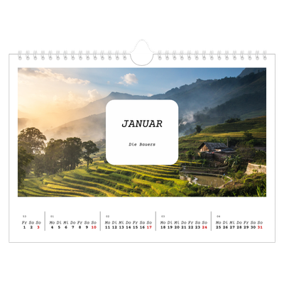Fotokalender A4 — Die ganze Geschichte [Januar]