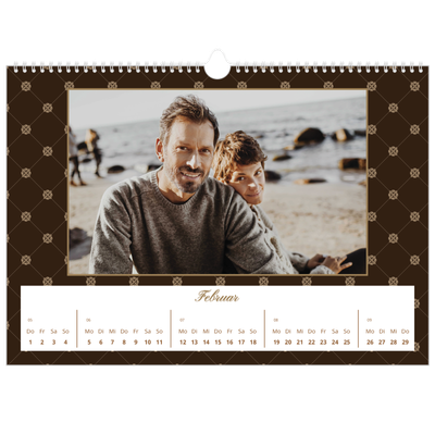 Fotokalender A3 — Vintage Schwarz-Weiß [Februar]