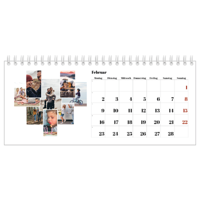 Tischkalender — Collage shapes [Februar]