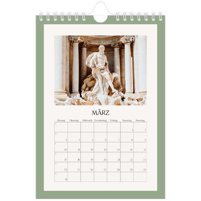 Fotokalender A5 — Klassische Farben [Marsch]