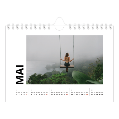 Fotokalender A5 — Weißer Rahmen [deckblatt]