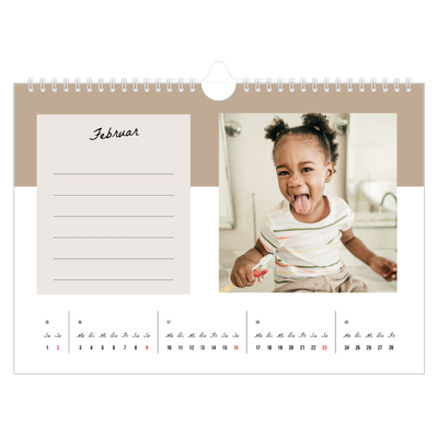 Fotokalender A4 — Listen Kalender [Februar]