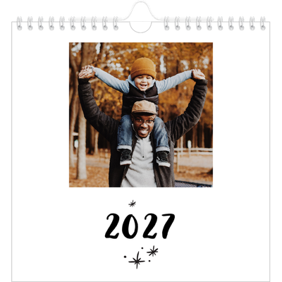 Jahreskalender Quadratisch — Handgeschrieben [deckblatt]