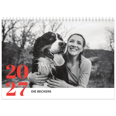 Fotokalender A4 doppelt (30 x 40 cm) — Kräftige Farben [deckblatt]